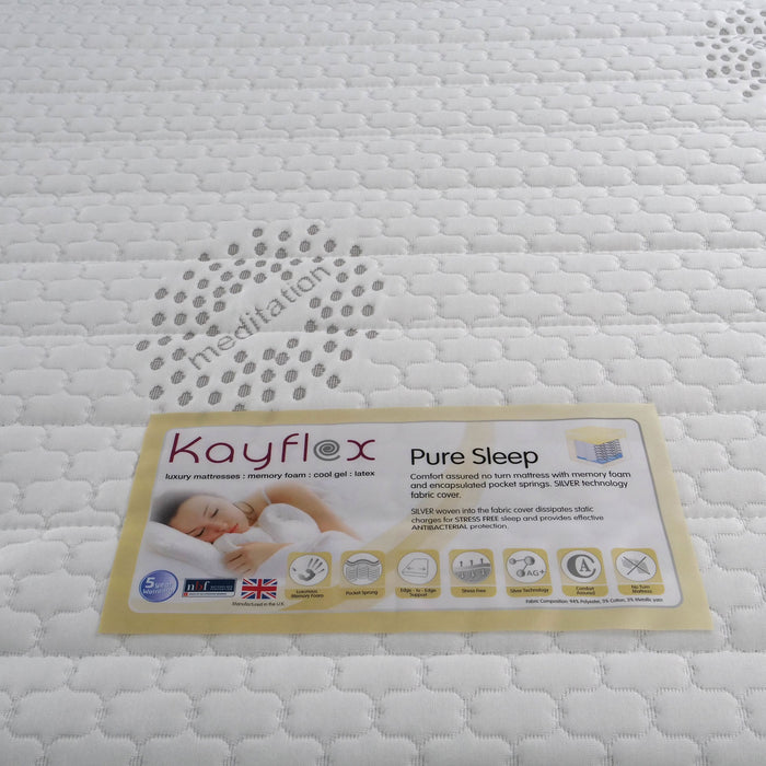 Kayflex Pure Sleep Pocket Spring Meditation Cover Mattress