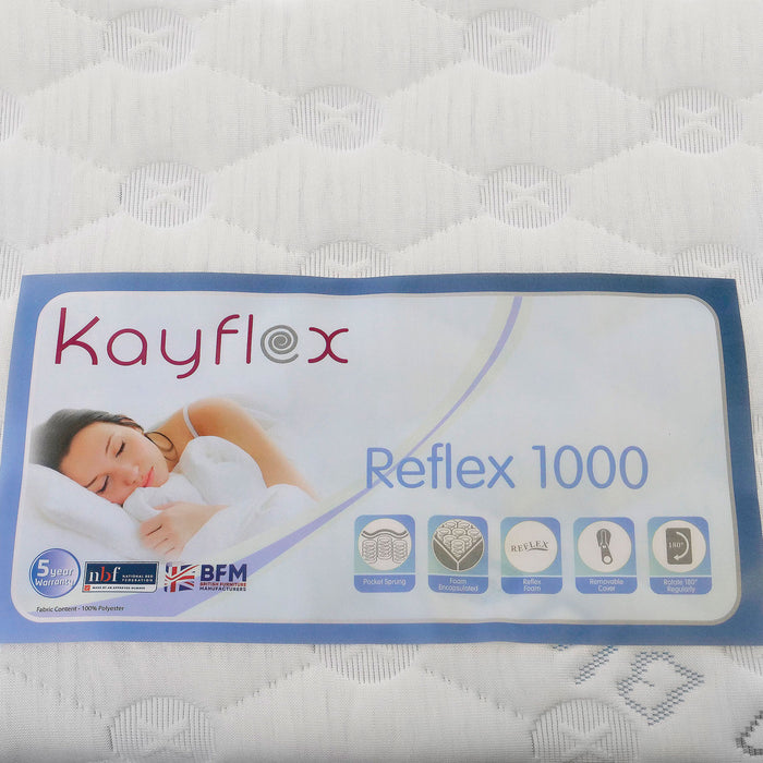 Kayflex Reflex 1000 Ocean Blue Pocket Spring Mattress